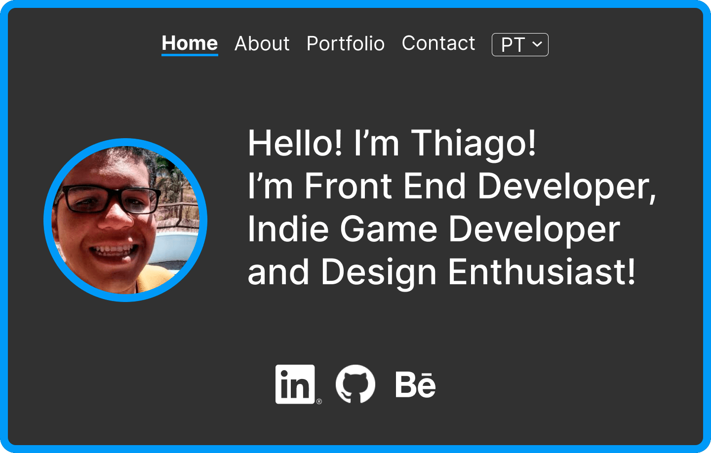 Image about Thiago's Website.